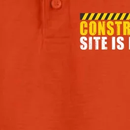 Construction Site Is My Gym Construction Worker Cool Gift Dry Zone Grid Performance Polo