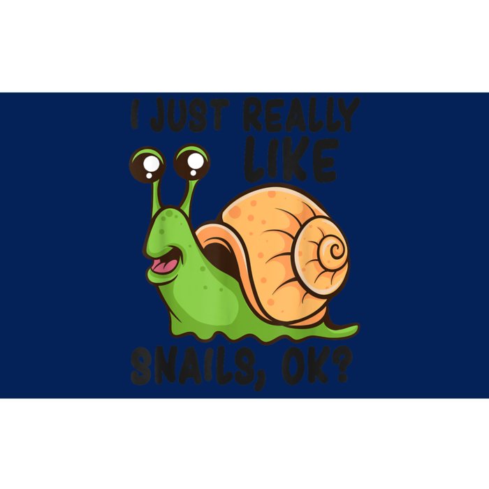 Cute Snail I Just Really Like Snails Ok Funny Snail Bumper Sticker