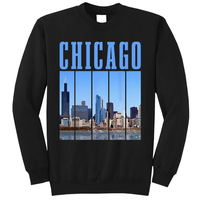 Chicago Skyline Illinois Vintage Pride Chicago Tall Sweatshirt