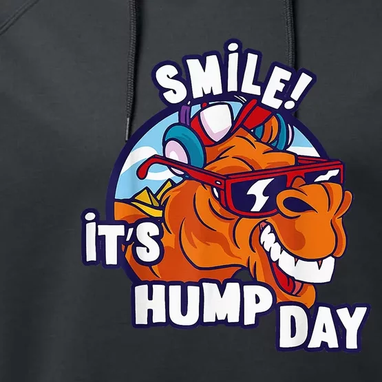 Camel Smile! ItS Hump Day Funny Hump Day Camel Sunglass Performance Fleece Hoodie