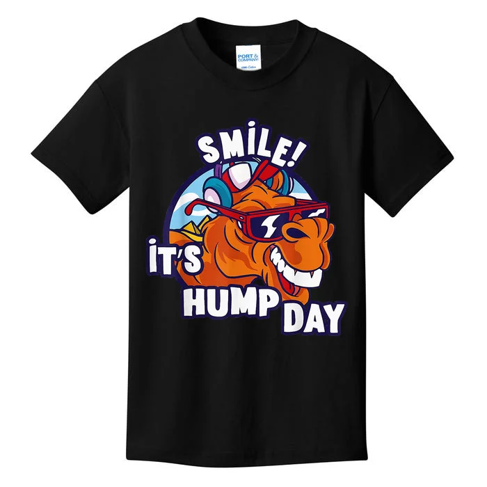 Camel Smile! ItS Hump Day Funny Hump Day Camel Sunglass Kids T-Shirt