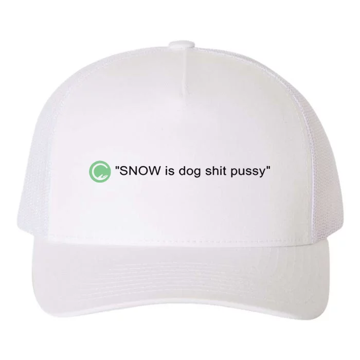 Codestrap411 Snow Is Dog Shit Pussy New Yupoong Adult 5-Panel Trucker Hat