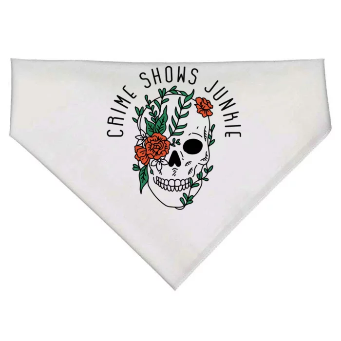 Crime Shows Junkie Gift USA-Made Doggie Bandana