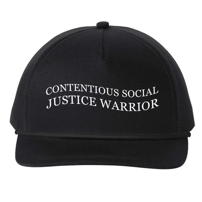 Contentious Social Justice Warrior Cute Gift Snapback Five-Panel Rope Hat