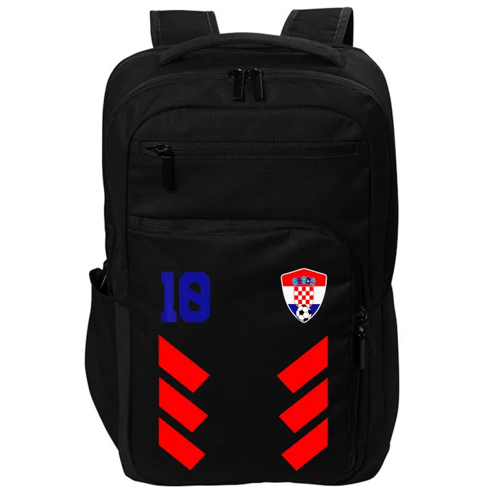 Croatia Soccer Jersey Retro 10 Croatian Football Impact Tech Backpack