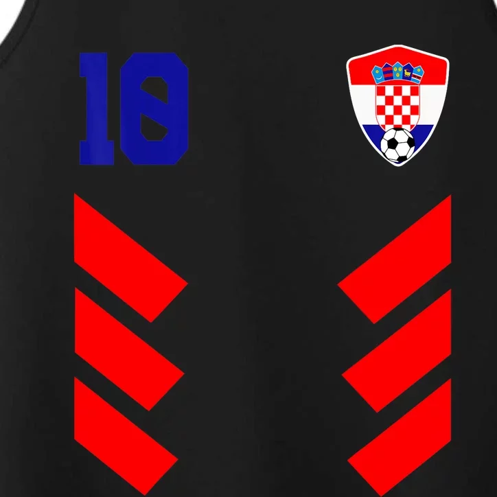 Croatia Soccer Jersey Retro 10 Croatian Football Performance Tank