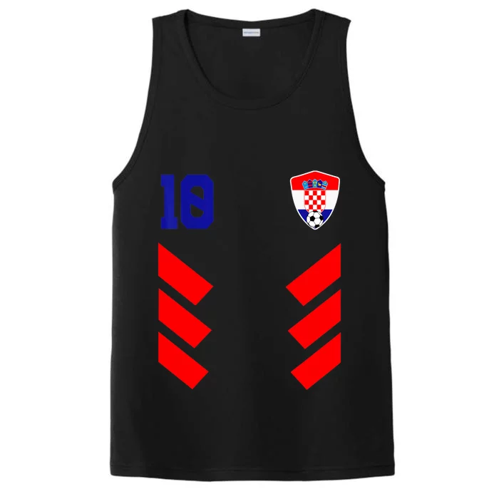 Croatia Soccer Jersey Retro 10 Croatian Football Performance Tank