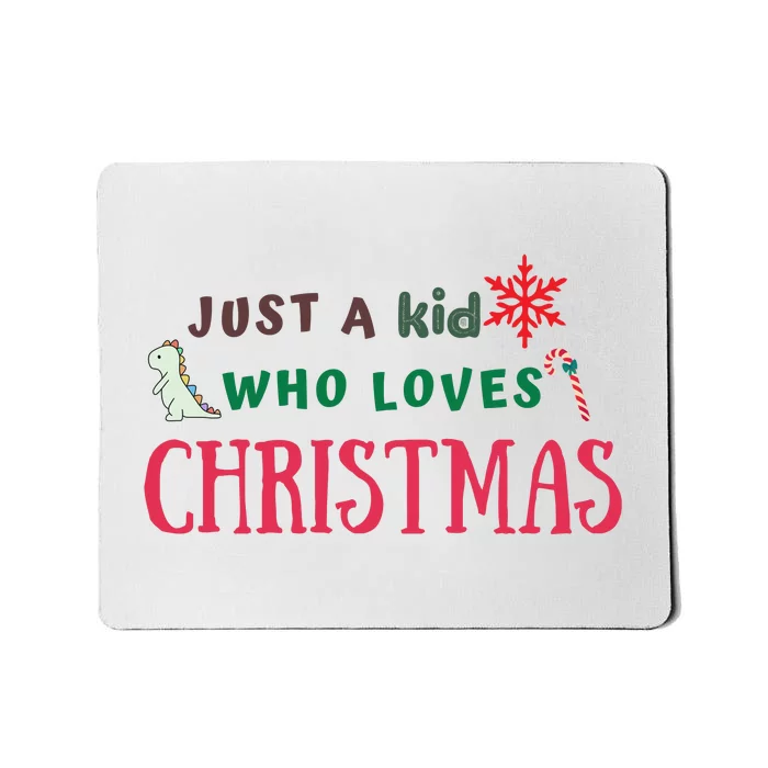 Christmas Sweatshirt Just A Who Loves Christmas Xmas Gift Holiday Top Winter Mousepad