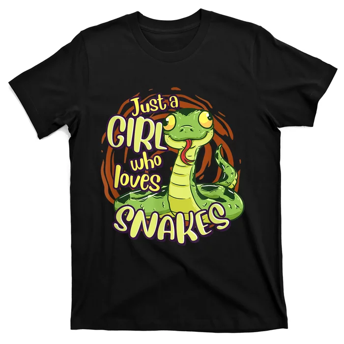 Cute Snake Just A Girl Who Loves Snakes T-Shirt