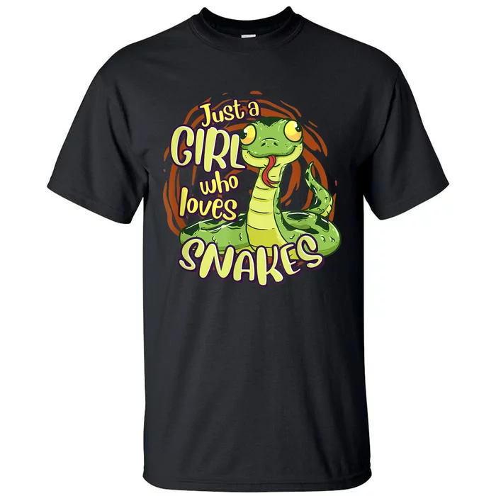 Cute Snake Just A Girl Who Loves Snakes Tall T-Shirt