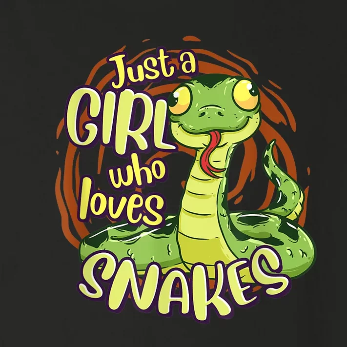 Cute Snake Just A Girl Who Loves Snakes Toddler Long Sleeve Shirt