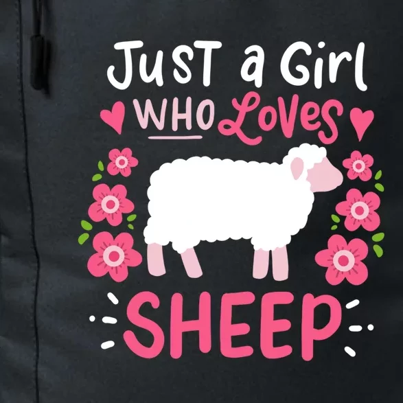 Cool Sheep Just A Girl Who Loves Sheep Funny Gift For Sheep Lovers Daily Commute Backpack