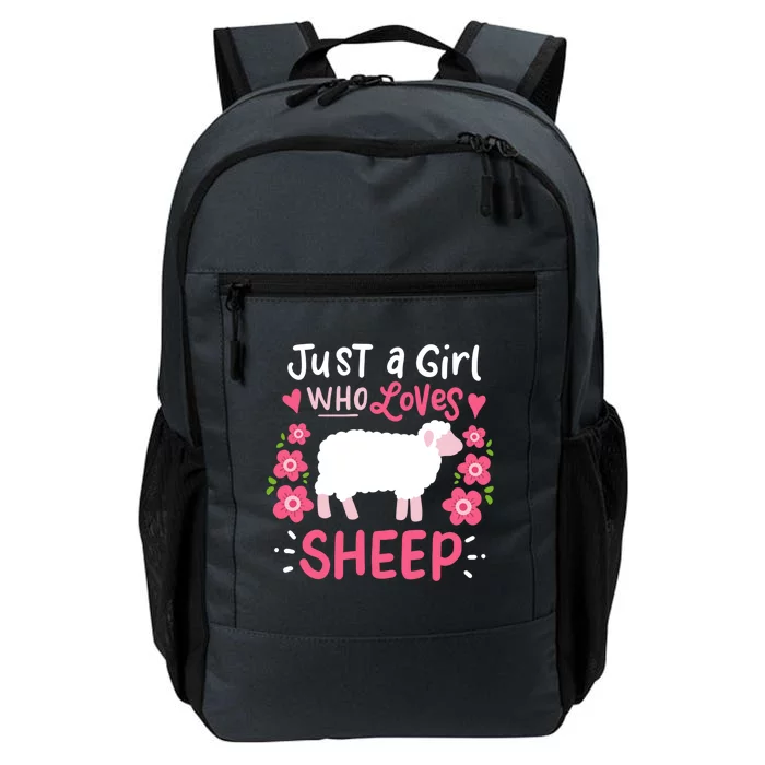 Cool Sheep Just A Girl Who Loves Sheep Funny Gift For Sheep Lovers Daily Commute Backpack