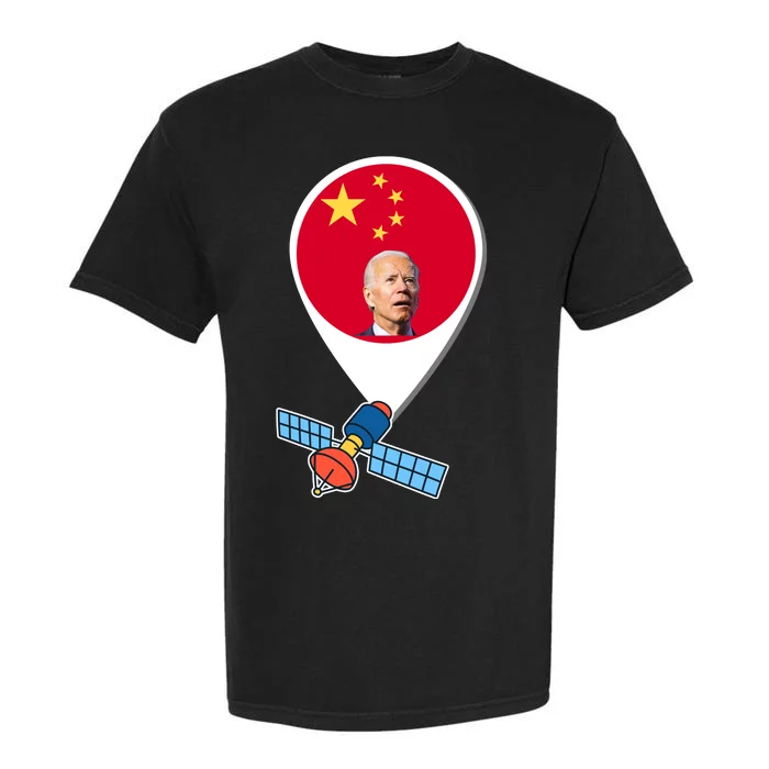 Chinese Spy Joe Biden Balloon Funny Garment-Dyed Heavyweight T-Shirt