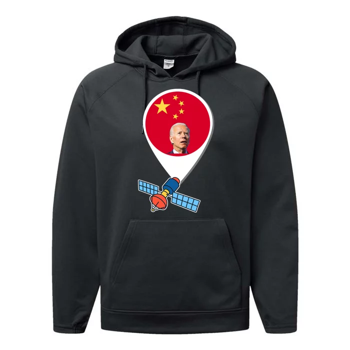 Chinese Spy Joe Biden Balloon Funny Performance Fleece Hoodie