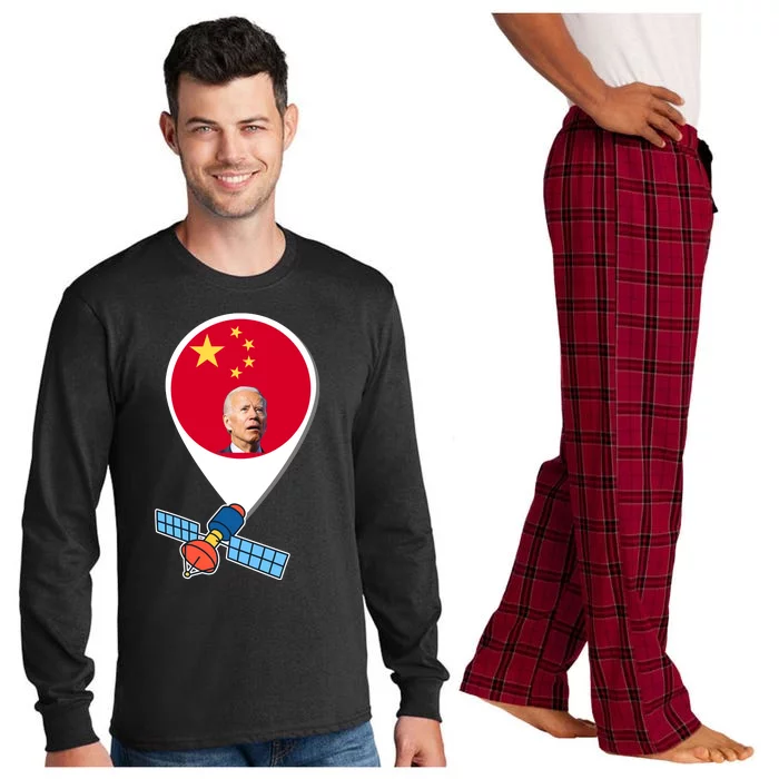 Chinese Spy Joe Biden Balloon Funny Long Sleeve Pajama Set