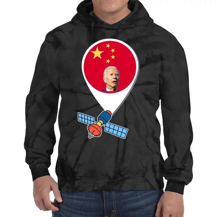 Chinese Spy Joe Biden Balloon Funny Tie Dye Hoodie