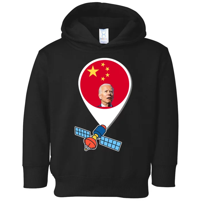 Chinese Spy Joe Biden Balloon Funny Toddler Hoodie