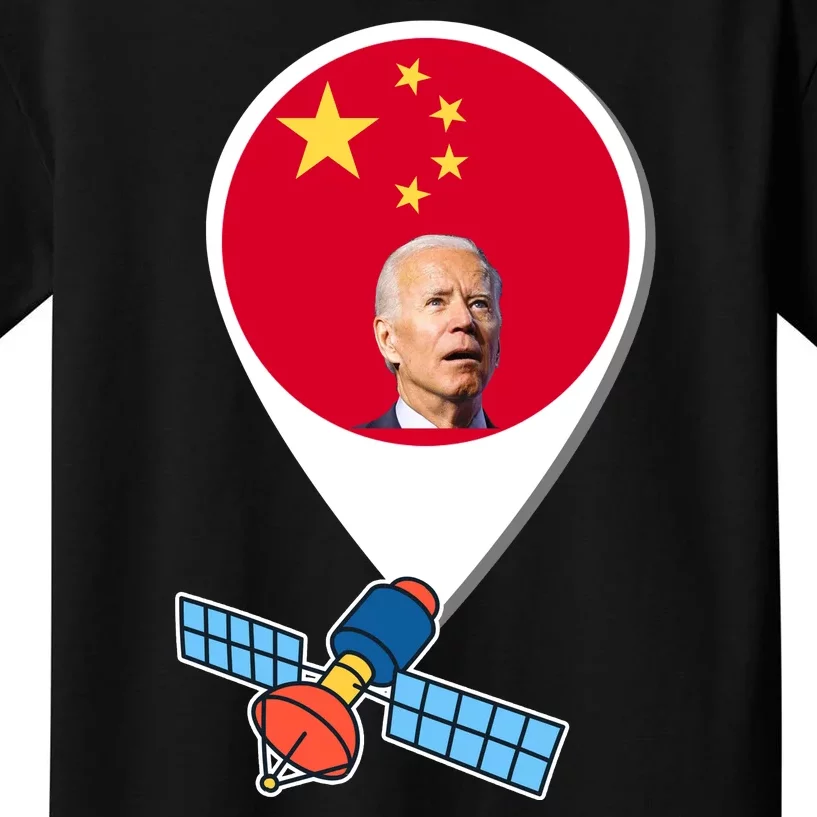 Chinese Spy Joe Biden Balloon Funny Kids T-Shirt