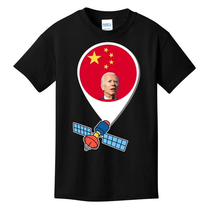 Chinese Spy Joe Biden Balloon Funny Kids T-Shirt