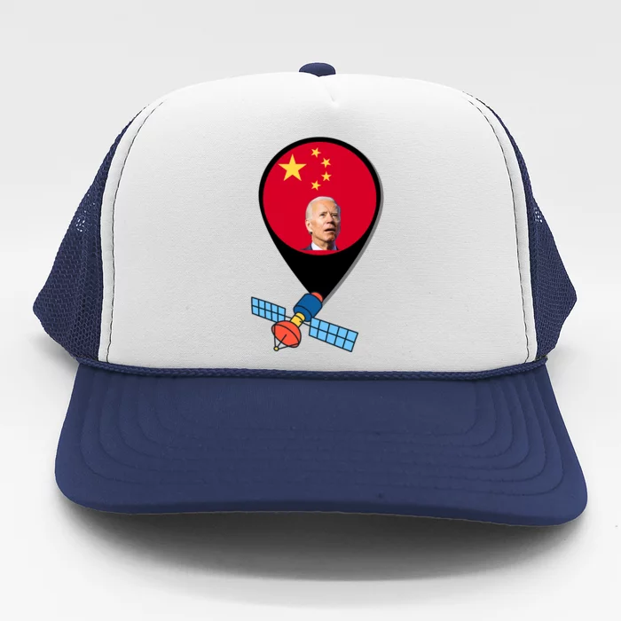 Chinese Spy Joe Biden Balloon Funny Trucker Hat