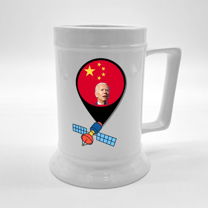 Chinese Spy Joe Biden Balloon Funny Front & Back Beer Stein