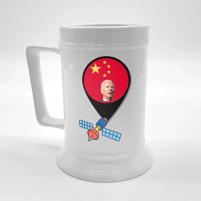 Chinese Spy Joe Biden Balloon Funny Front & Back Beer Stein