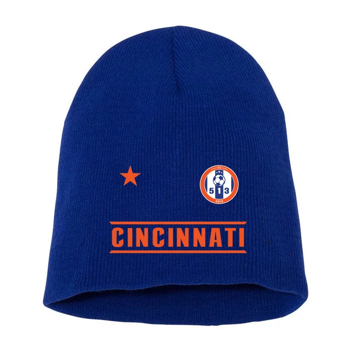 Cincinnati Soccer Jersey 513 Original Royal Design Cute Gift Short Acrylic Beanie