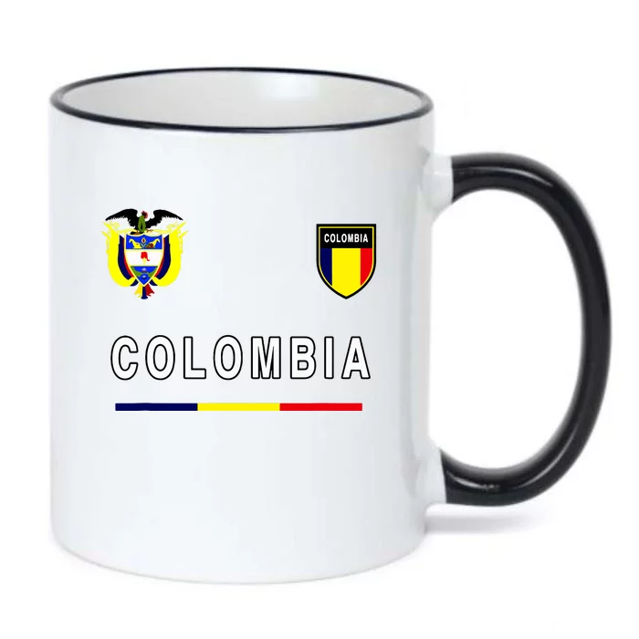 Colombia Sportsoccer Jersey Flag Black Color Changing Mug