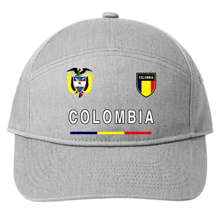 Colombia Sportsoccer Jersey Flag 7-Panel Snapback Hat