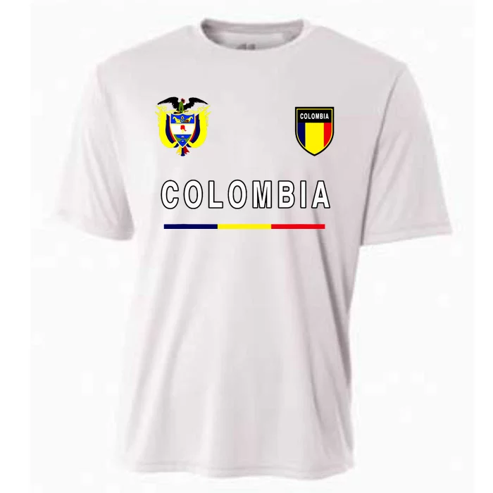 Colombia Sportsoccer Jersey Flag Cooling Performance Crew T-Shirt