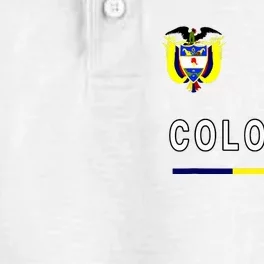 Colombia Sportsoccer Jersey Flag Dry Zone Grid Performance Polo