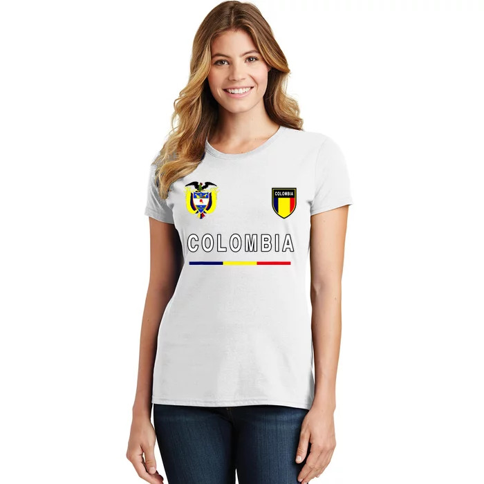 Colombia Sportsoccer Jersey Flag Women's T-Shirt