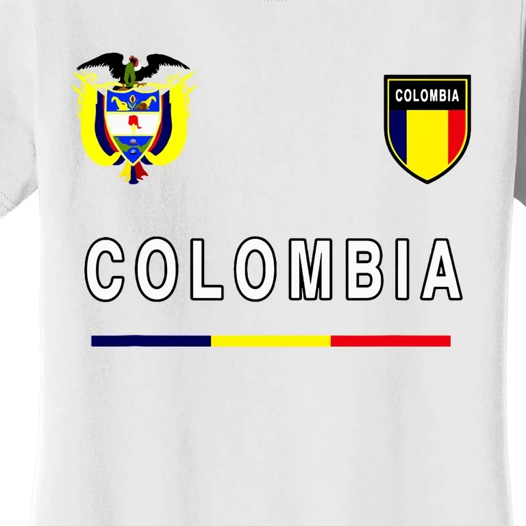 Colombia Sportsoccer Jersey Flag Women's T-Shirt