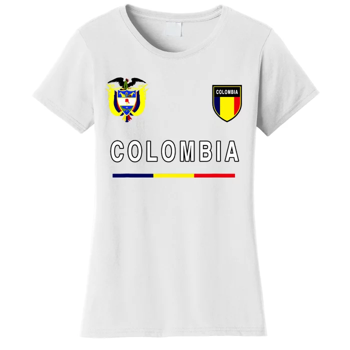 Colombia Sportsoccer Jersey Flag Women's T-Shirt