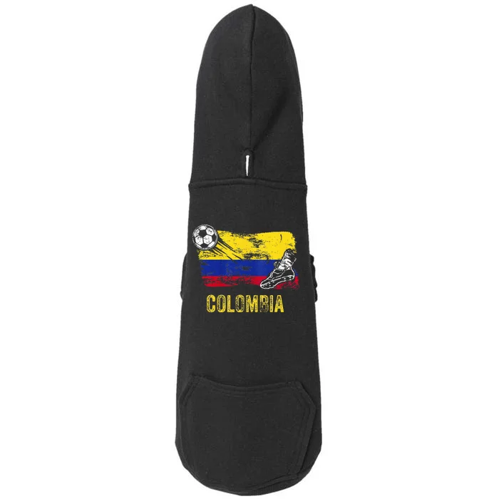 Colombia Soccer Jersey Fan Gallery Cheer Lady Mom Family Doggie 3-End Fleece Hoodie