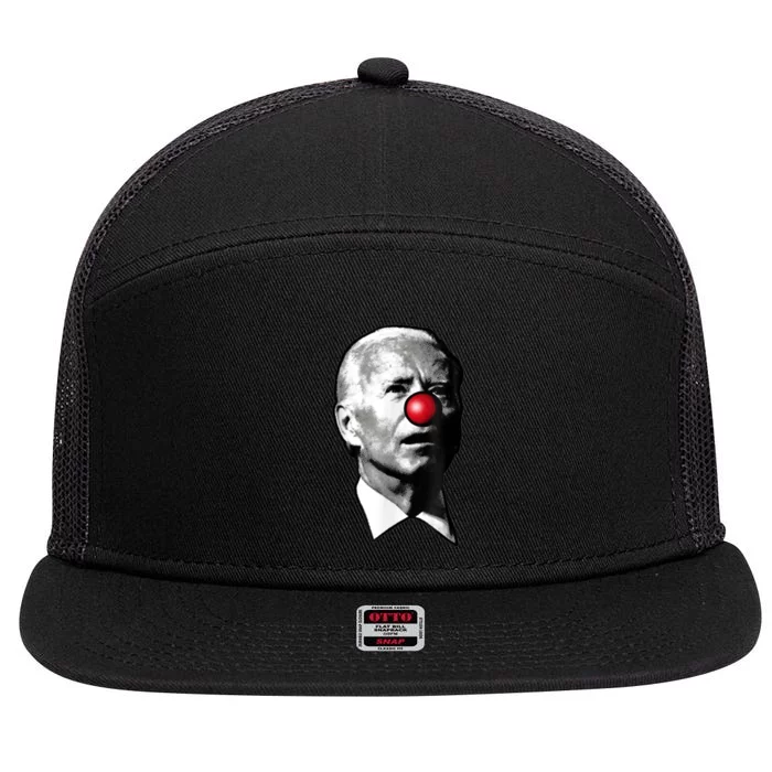 Clown Show Joe Funny Joe Biden Is A Democratic Clown 7 Panel Mesh Trucker Snapback Hat