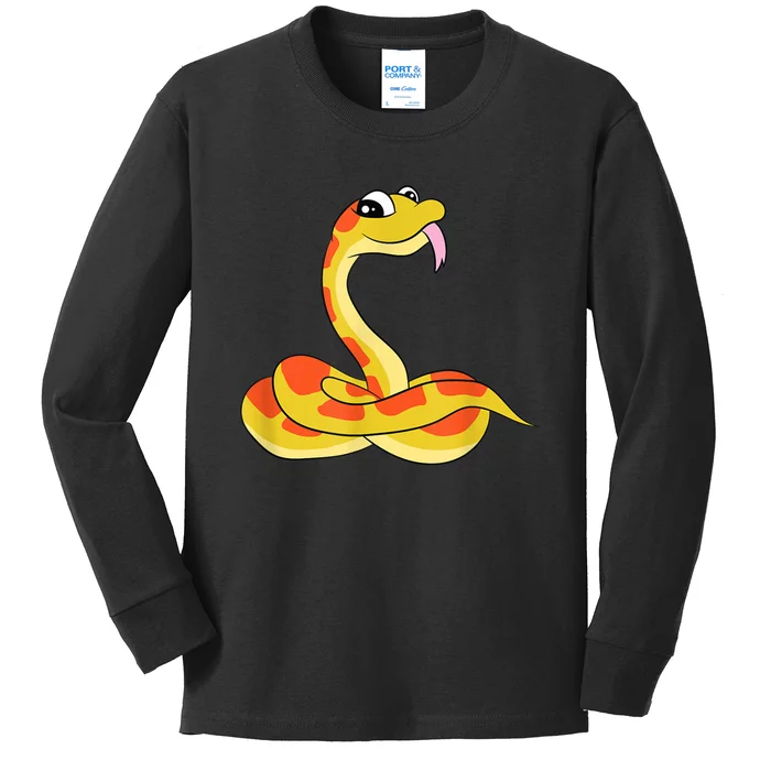 Corn Snake Kids Reptiles Cute Corn Snake Kids Long Sleeve Shirt