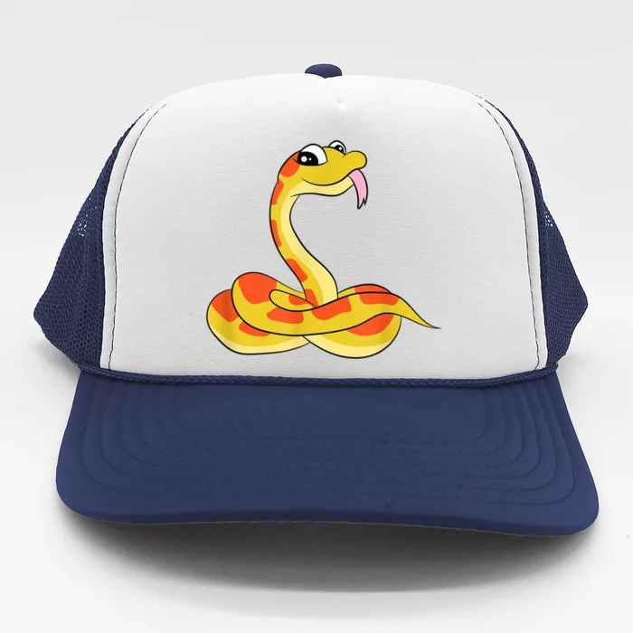 Corn Snake Kids Reptiles Cute Corn Snake Trucker Hat