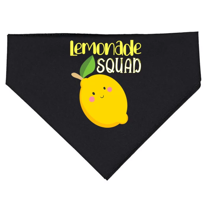 Cute Smiling Kawaii Lemon Lemonade Squad USA-Made Doggie Bandana