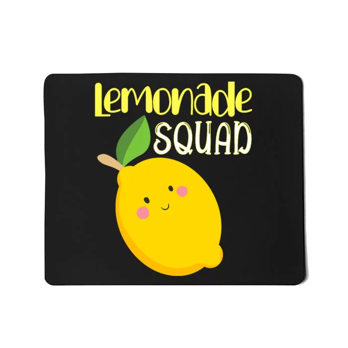 Cute Smiling Kawaii Lemon Lemonade Squad Mousepad