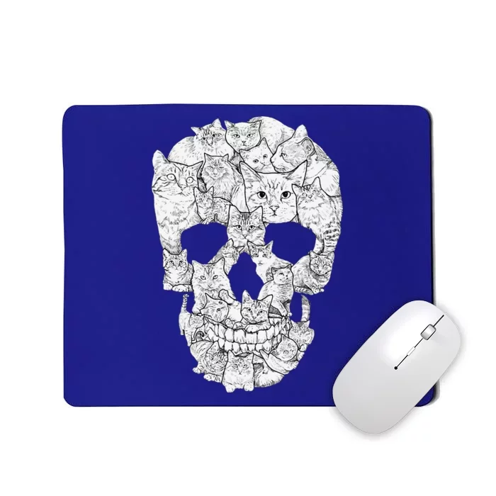 Cat Skull Kitty Skeleton Halloween Costume Idea Mousepad