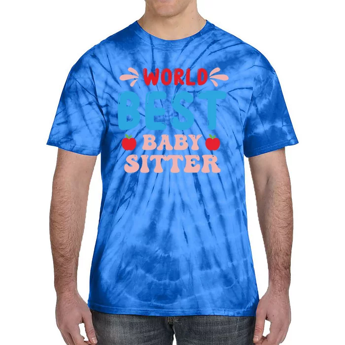 Childcare Sitter Kindergarten Gift Tie-Dye T-Shirt