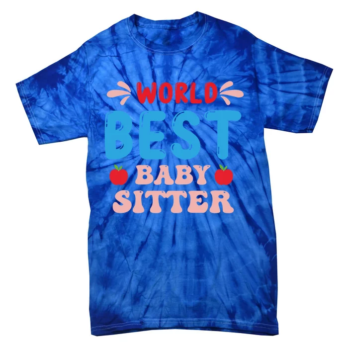 Childcare Sitter Kindergarten Gift Tie-Dye T-Shirt