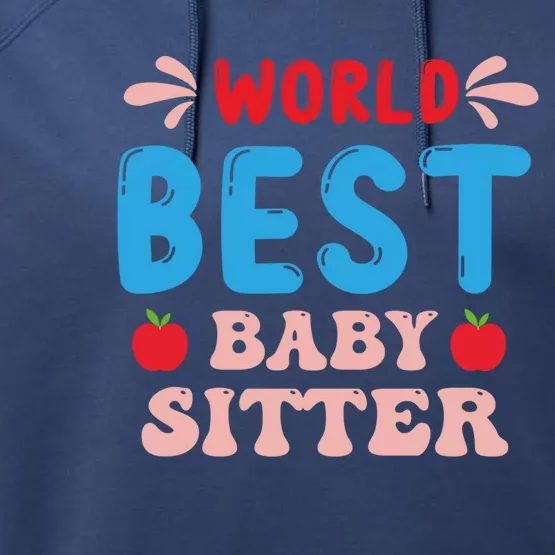 Childcare Sitter Kindergarten Gift Performance Fleece Hoodie