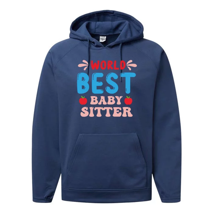 Childcare Sitter Kindergarten Gift Performance Fleece Hoodie