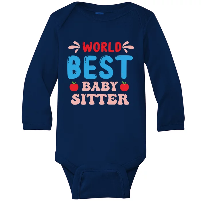 Childcare Sitter Kindergarten Gift Baby Long Sleeve Bodysuit