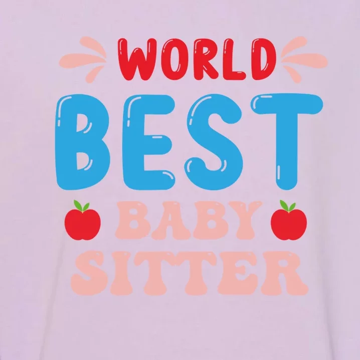 Childcare Sitter Kindergarten Gift Garment-Dyed Sweatshirt