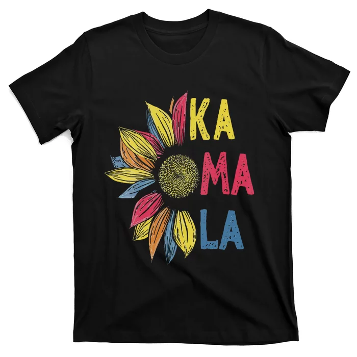 Colorful Sunflower Kamala Harris T-Shirt