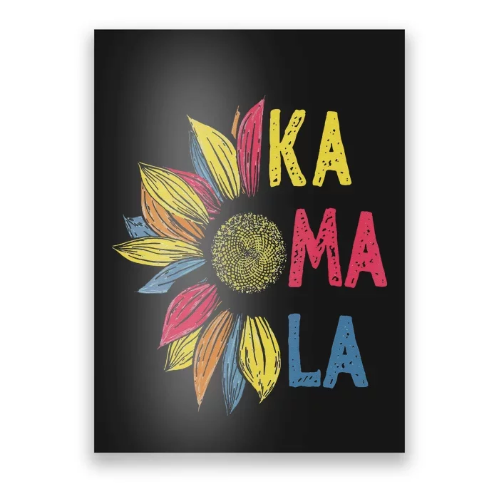 Colorful Sunflower Kamala Harris Poster